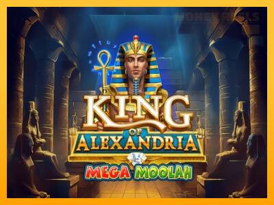 King of Alexandria Mega Moolah παιχνιδομηχανή για τα χρήματα