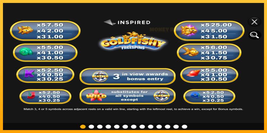 Gold Fishy Free Spins παιχνιδομηχανή για τα χρήματα, εικόνα 4