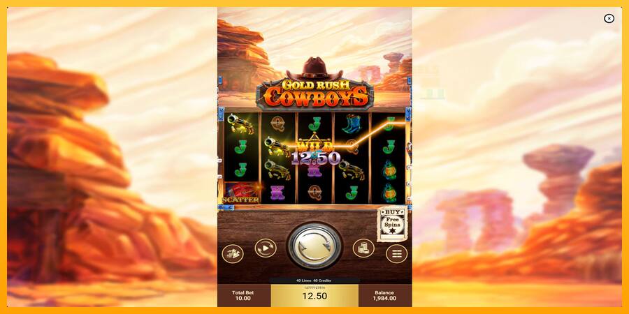 Gold Rush Cowboys παιχνιδομηχανή για τα χρήματα, εικόνα 3