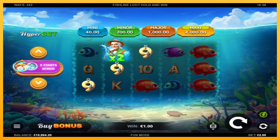 Fishline Loot Hold and Win παιχνιδομηχανή για τα χρήματα, εικόνα 3