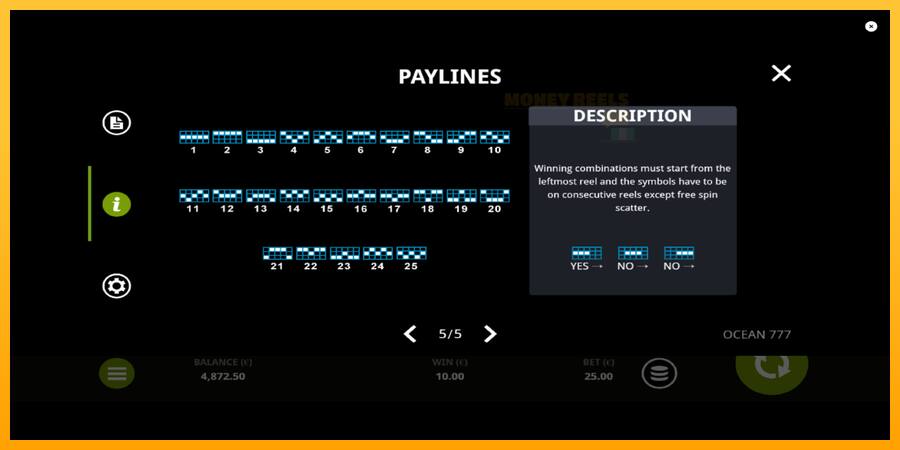 Ocean 777 παιχνιδομηχανή για τα χρήματα, εικόνα 7