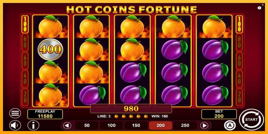 Hot Coins Fortune παιχνιδομηχανή για τα χρήματα, εικόνα 4