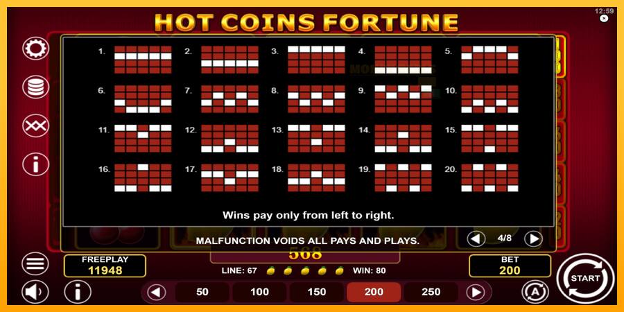 Hot Coins Fortune παιχνιδομηχανή για τα χρήματα, εικόνα 7