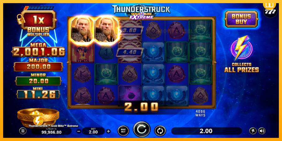 Thunderstruck Gold Blitz Extreme παιχνιδομηχανή για τα χρήματα, εικόνα 4