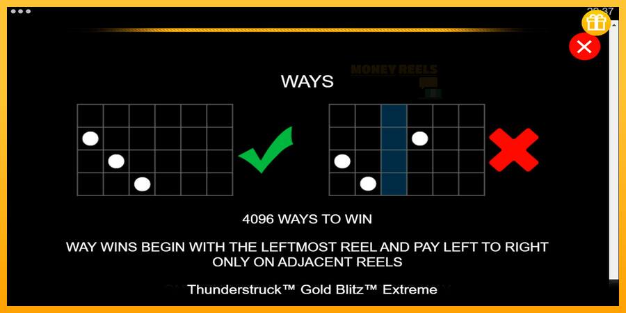 Thunderstruck Gold Blitz Extreme παιχνιδομηχανή για τα χρήματα, εικόνα 7