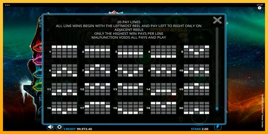 Ammit Arctic Freeze Power Combo παιχνιδομηχανή για τα χρήματα, εικόνα 7
