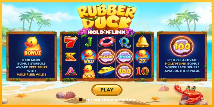 Rubber Duck Hold N Link παιχνιδομηχανή για τα χρήματα, εικόνα 1