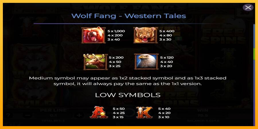 Wolf Fang - Western Tales παιχνιδομηχανή για τα χρήματα, εικόνα 5