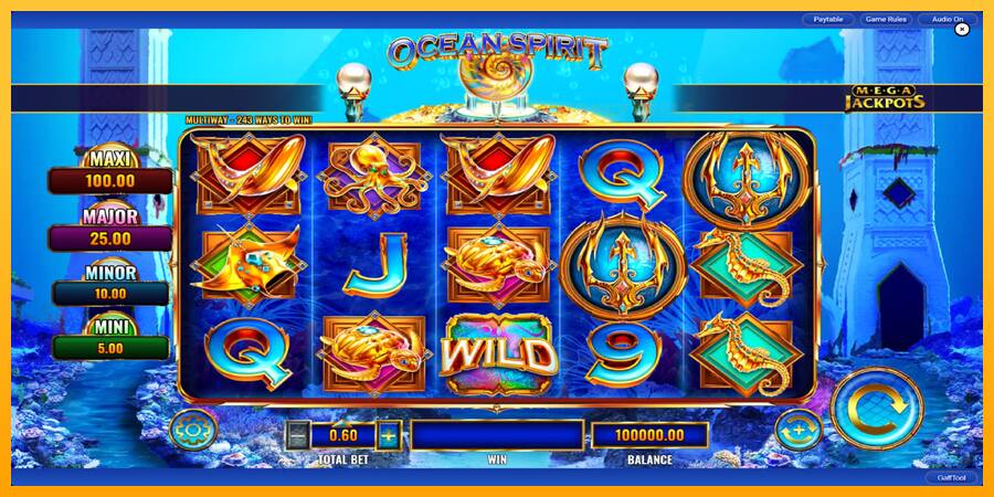 Ocean Spirit MegaJackpots παιχνιδομηχανή για τα χρήματα, εικόνα 3