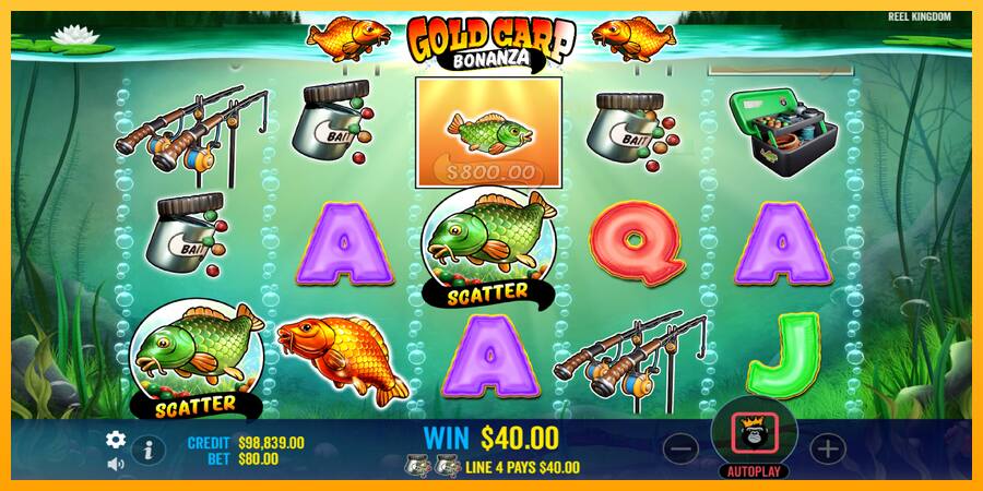 Gold Carp Bonanza παιχνιδομηχανή για τα χρήματα, εικόνα 3