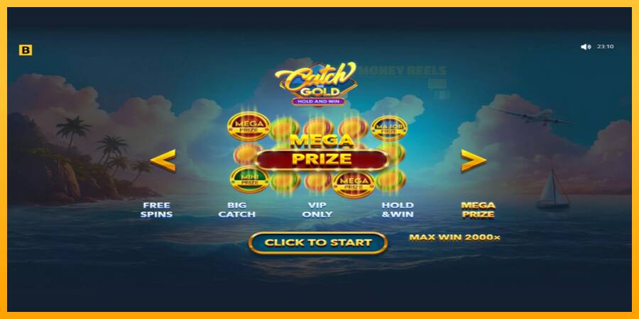 Catch The Gold Hold and Win παιχνιδομηχανή για τα χρήματα, εικόνα 1