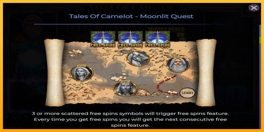 Tales of Camelot - Moonlit Quest παιχνιδομηχανή για τα χρήματα, εικόνα 5