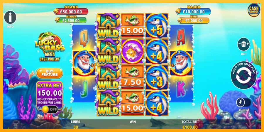 Lucky Bass Mega Cash Collect παιχνιδομηχανή για τα χρήματα, εικόνα 2