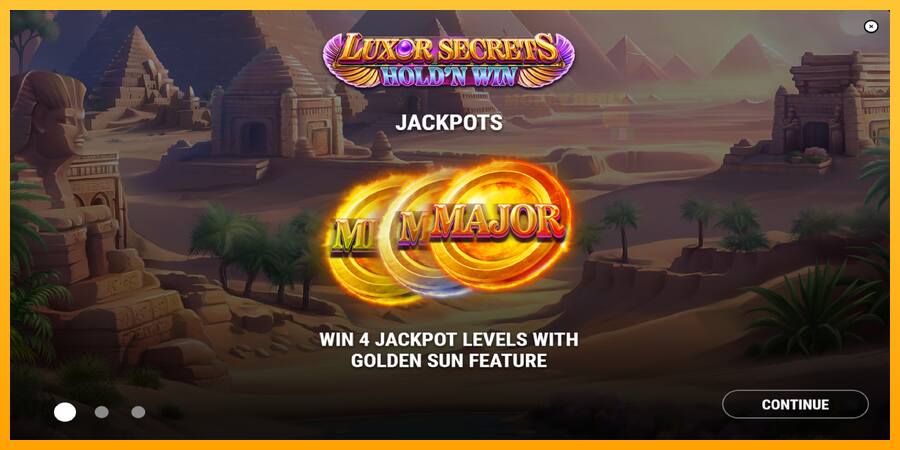 Luxor Secrets Holdn Win παιχνιδομηχανή για τα χρήματα, εικόνα 1