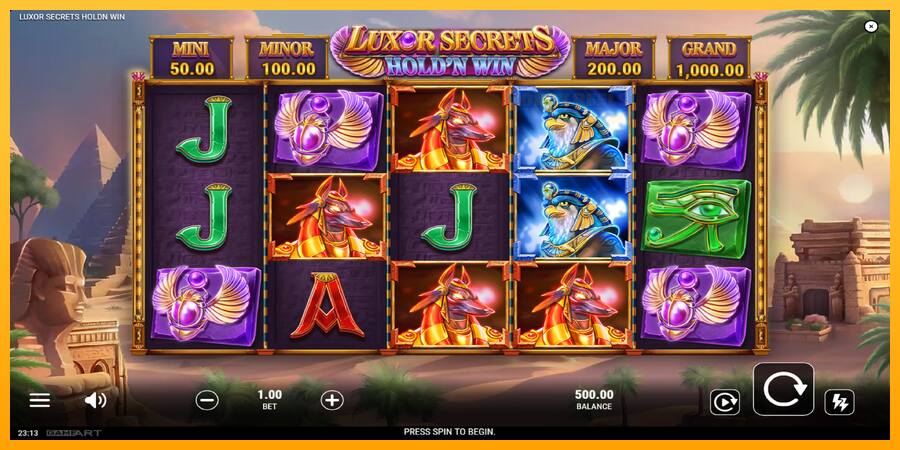 Luxor Secrets Holdn Win παιχνιδομηχανή για τα χρήματα, εικόνα 2