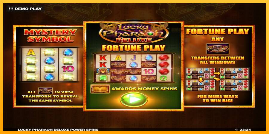 Lucky Pharaoh Deluxe Fortune Play παιχνιδομηχανή για τα χρήματα, εικόνα 1