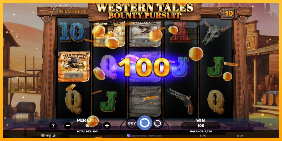 Western Tales - Bounty Pursuit παιχνιδομηχανή για τα χρήματα, εικόνα 4