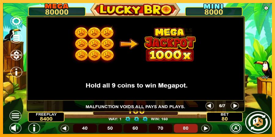 Lucky Bro Hold & Win παιχνιδομηχανή για τα χρήματα, εικόνα 7