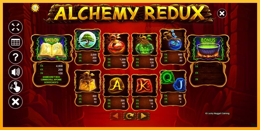 Alchemy Redux παιχνιδομηχανή για τα χρήματα, εικόνα 6