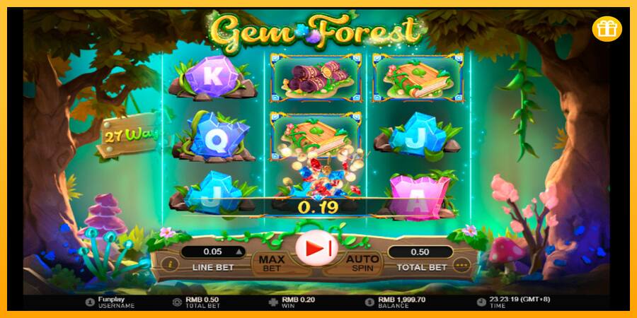 Gem Forest παιχνιδομηχανή για τα χρήματα, εικόνα 2