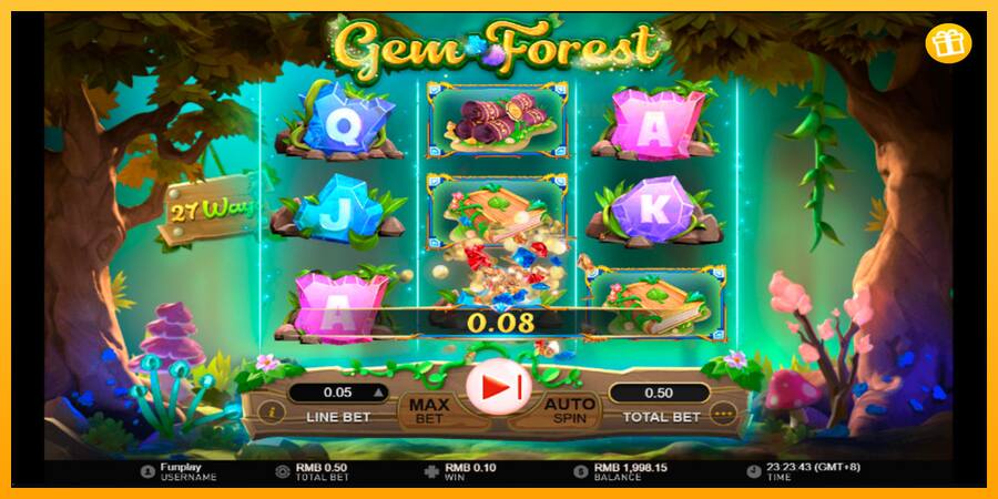 Gem Forest παιχνιδομηχανή για τα χρήματα, εικόνα 4