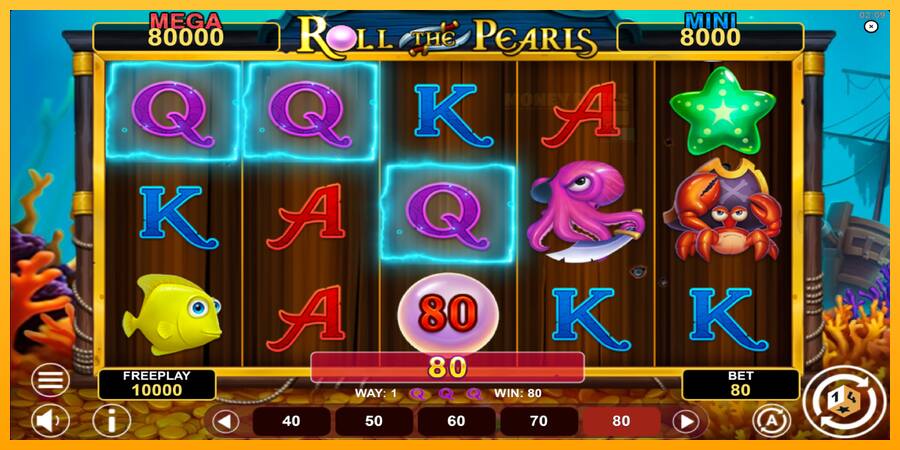 Roll The Pearls Hold & Win παιχνιδομηχανή για τα χρήματα, εικόνα 3