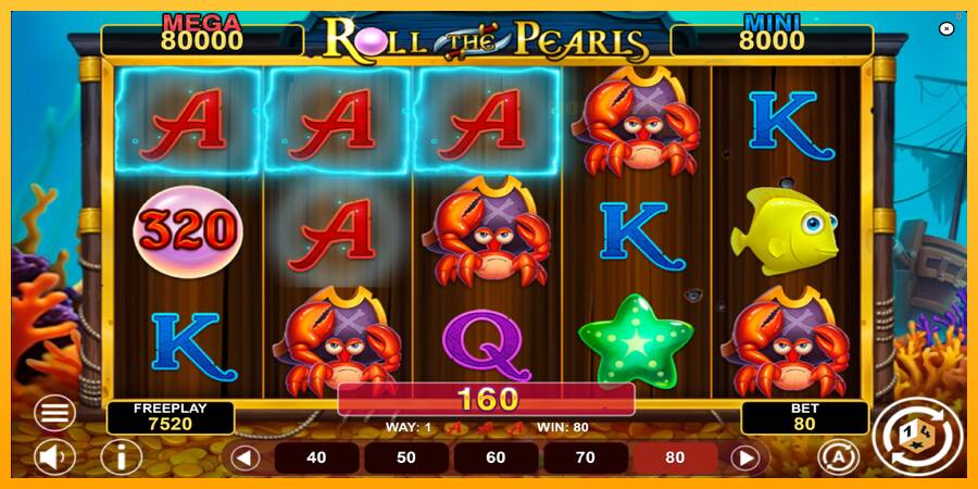 Roll The Pearls Hold & Win παιχνιδομηχανή για τα χρήματα, εικόνα 4