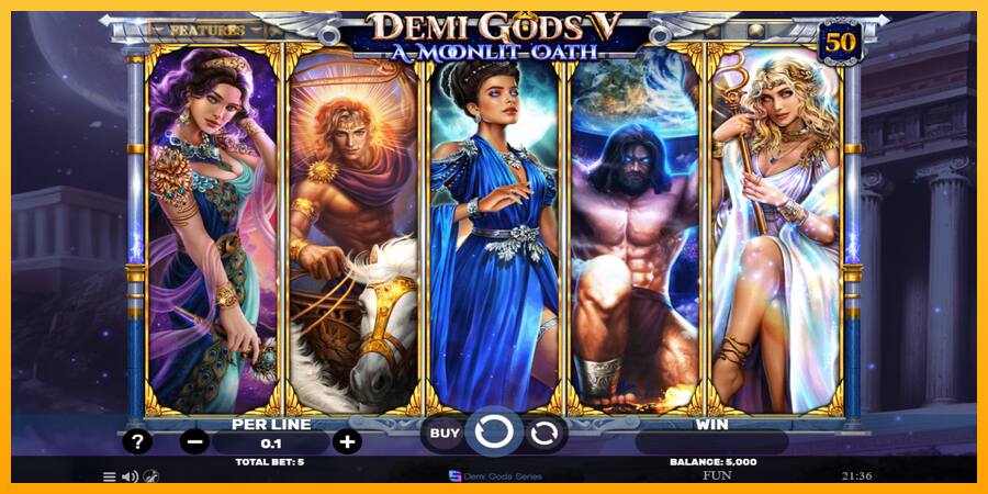 Demi Gods V – A Moonlit Oath παιχνιδομηχανή για τα χρήματα, εικόνα 2