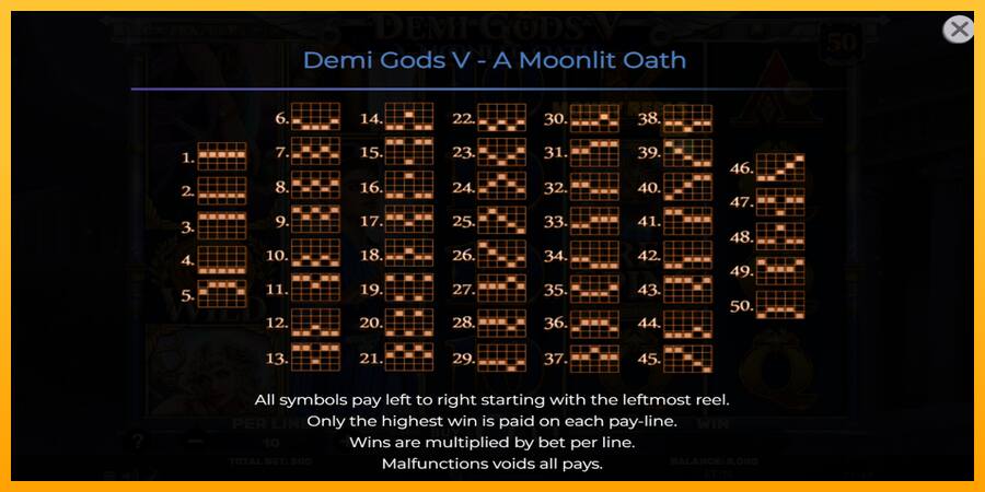 Demi Gods V – A Moonlit Oath παιχνιδομηχανή για τα χρήματα, εικόνα 7