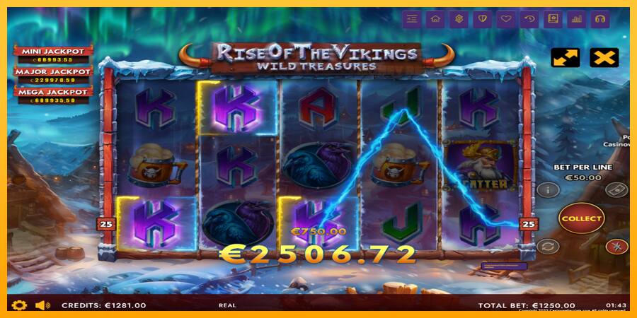 Rise of The Vikings - Wild Treasures παιχνιδομηχανή για τα χρήματα, εικόνα 3