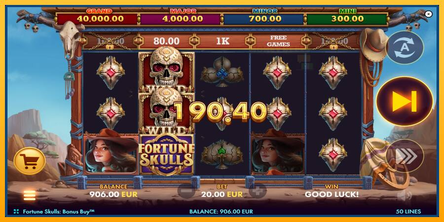 Fortune Skulls Bonus Buy παιχνιδομηχανή για τα χρήματα, εικόνα 4