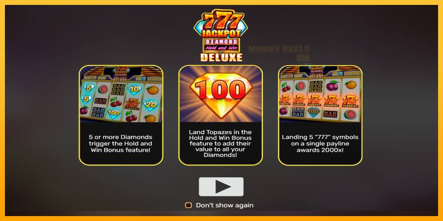 777 Jackpot Diamond Hold and Win Deluxe παιχνιδομηχανή για τα χρήματα, εικόνα 1