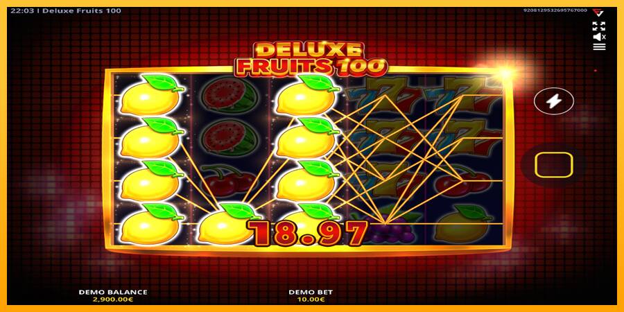 Deluxe Fruits 100 παιχνιδομηχανή για τα χρήματα, εικόνα 2