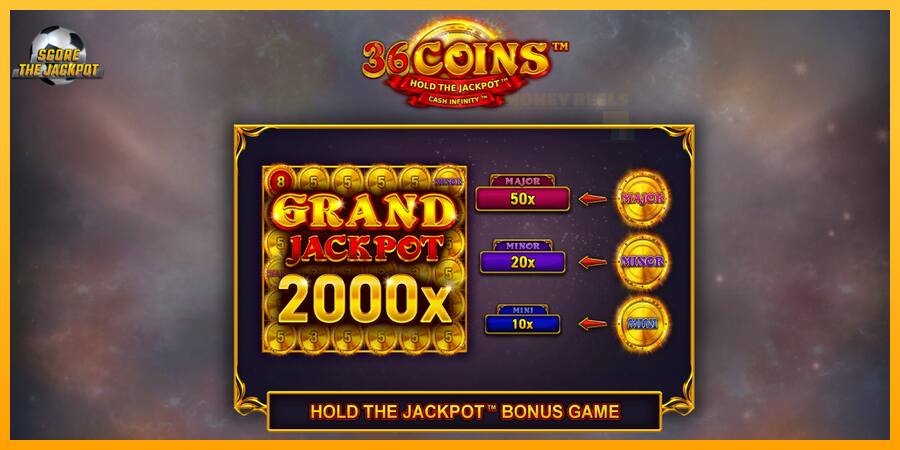 36 Coins Score The Jackpot παιχνιδομηχανή για τα χρήματα, εικόνα 1