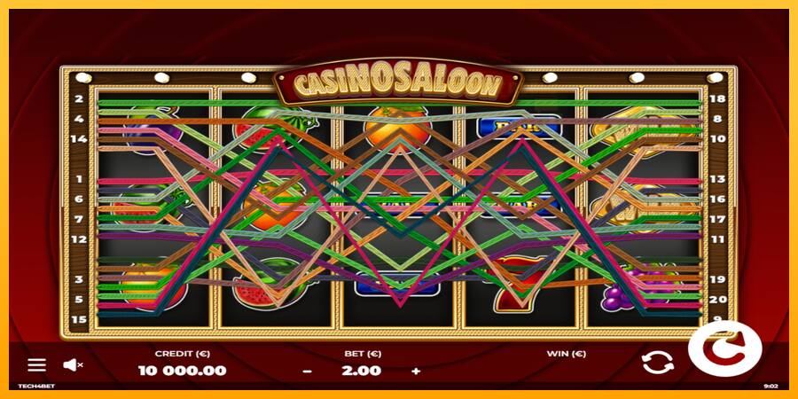 Casino Saloon παιχνιδομηχανή για τα χρήματα, εικόνα 3