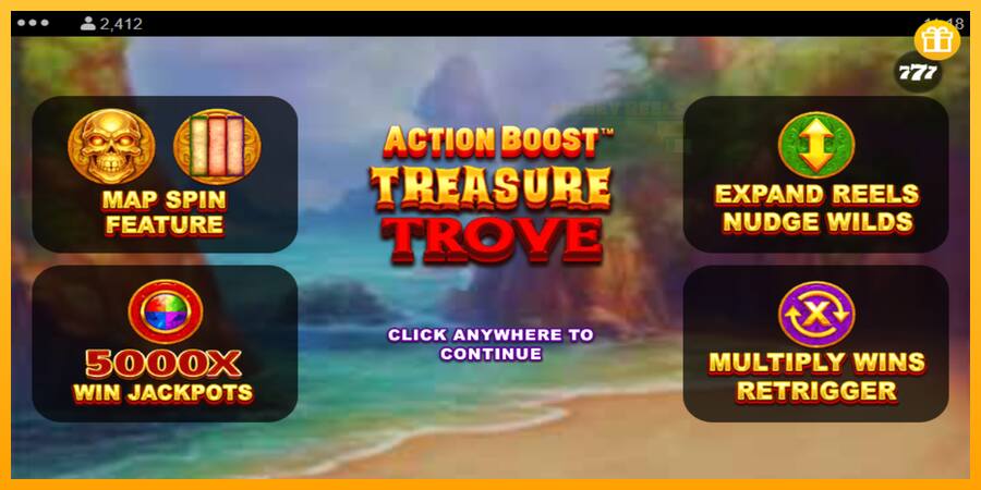 Action Boost Treasure Trove παιχνιδομηχανή για τα χρήματα, εικόνα 1