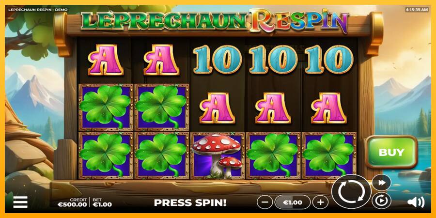 Leprechaun Respin παιχνιδομηχανή για τα χρήματα, εικόνα 2