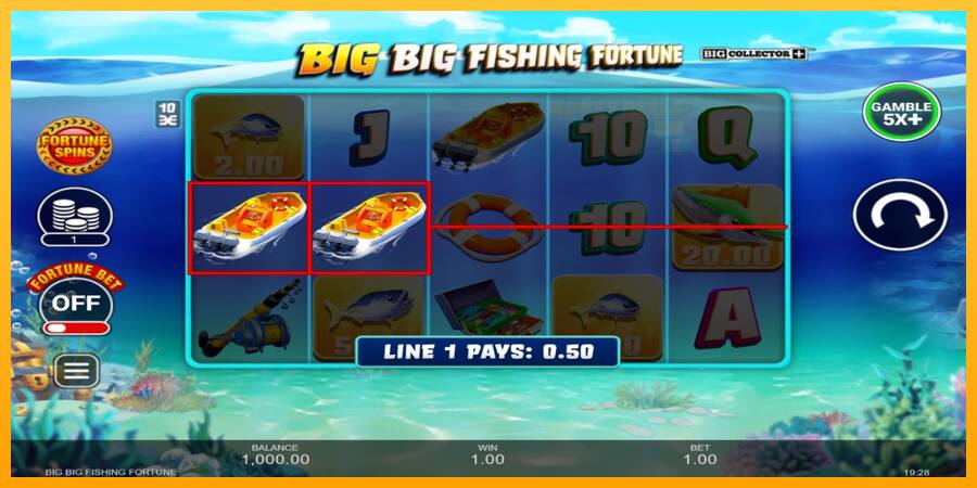 Big Big Fishing Fortune παιχνιδομηχανή για τα χρήματα, εικόνα 3