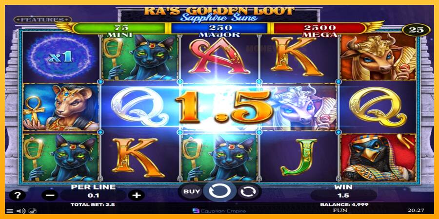 Ras Golden Loot - Sapphire Suns παιχνιδομηχανή για τα χρήματα, εικόνα 3