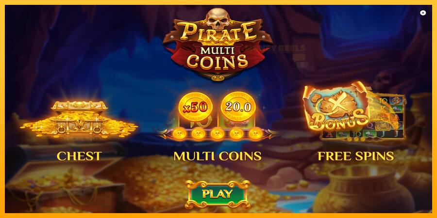 Pirate Multi Coins παιχνιδομηχανή για τα χρήματα, εικόνα 1