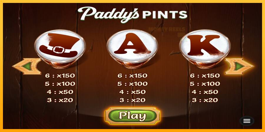 Paddys Pints παιχνιδομηχανή για τα χρήματα, εικόνα 6