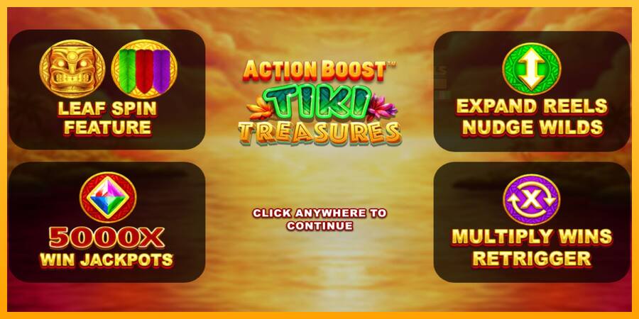 Action Boost Tiki Treasures παιχνιδομηχανή για τα χρήματα, εικόνα 1