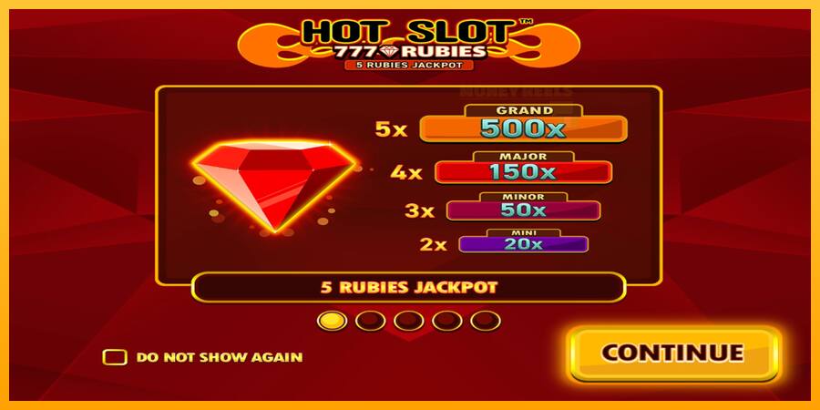 Hot Slot 777 Rubies Extremely Light παιχνιδομηχανή για τα χρήματα, εικόνα 1