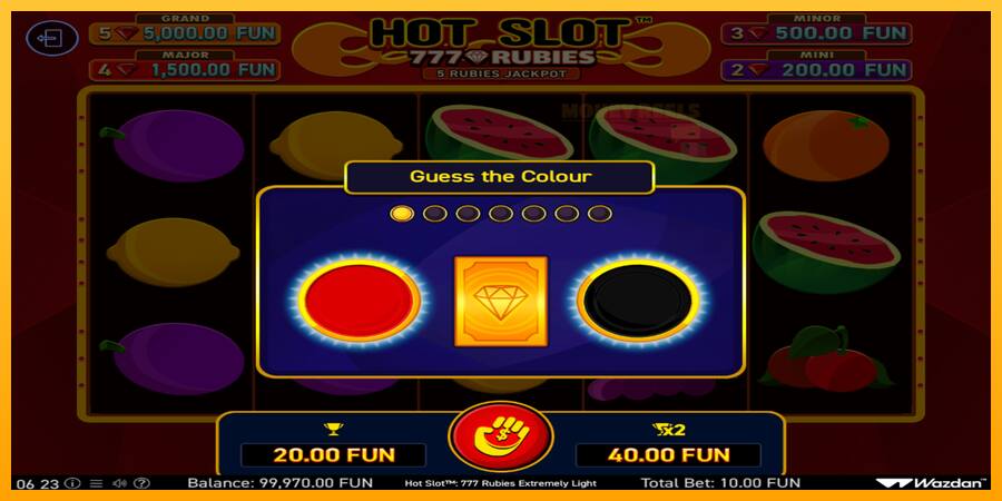 Hot Slot 777 Rubies Extremely Light παιχνιδομηχανή για τα χρήματα, εικόνα 4