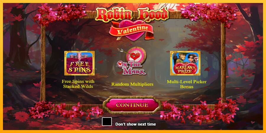 Robin Hood Valentine παιχνιδομηχανή για τα χρήματα, εικόνα 1