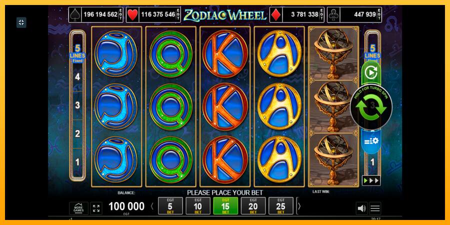 Zodiac Wheel παιχνιδομηχανή για τα χρήματα, εικόνα 1