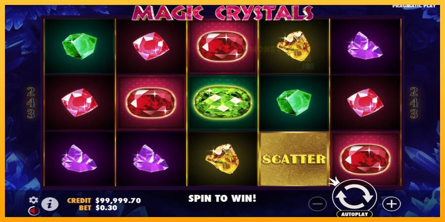 Magic Crystals παιχνιδομηχανή για τα χρήματα, εικόνα 2