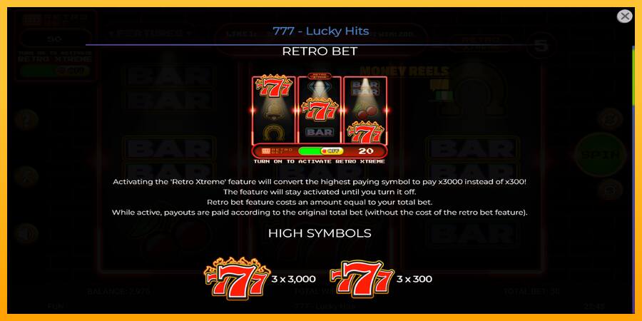 777 Lucky Hits παιχνιδομηχανή για τα χρήματα, εικόνα 5