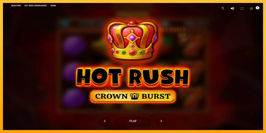 Hot Rush Crown Burst παιχνιδομηχανή για τα χρήματα, εικόνα 1