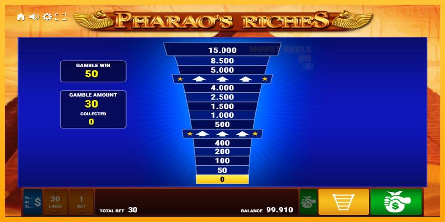 Pharaos Riches παιχνιδομηχανή για τα χρήματα, εικόνα 3